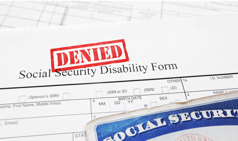 denied social security disability form