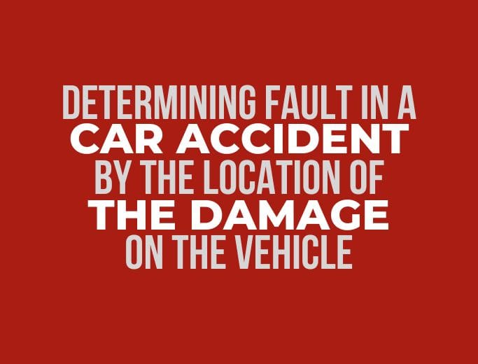 Car Accidents: Determining Fault by Location of Damage